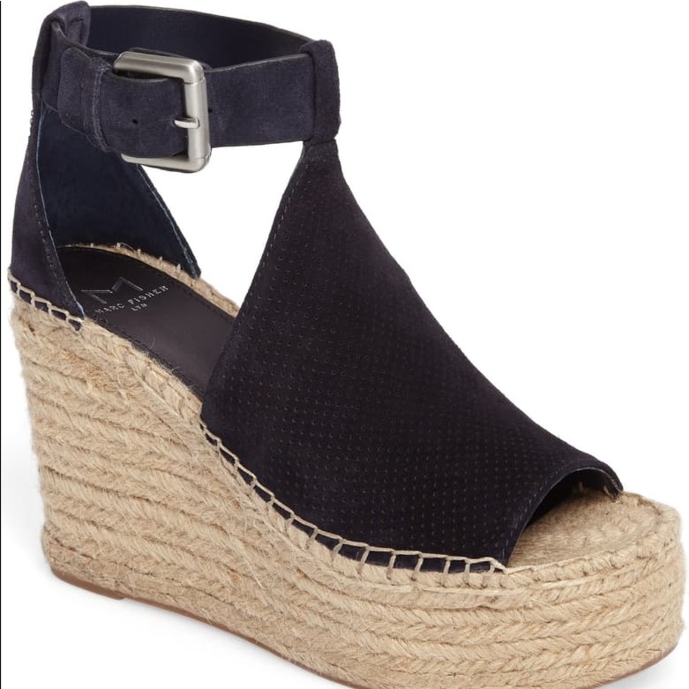 Marc Fisher LTD Wedge Navy Annie